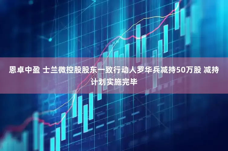 恩卓中盈 士兰微控股股东一致行动人罗华兵减持50万股 减持计划实施完毕